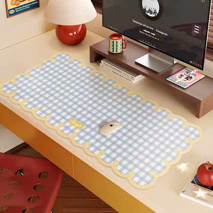 Calvreno Extra Large Aesthetic Desk Mat and Mouse Pad for Office and Home