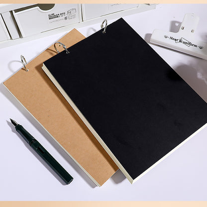 Calvreno A6 Wall-Hanging Loose-Leaf Ring Binder Memo Notebook