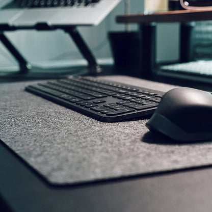 Calvreno Extra Large Thickened Non-Slip Felt Desk Mat and Mouse Pad