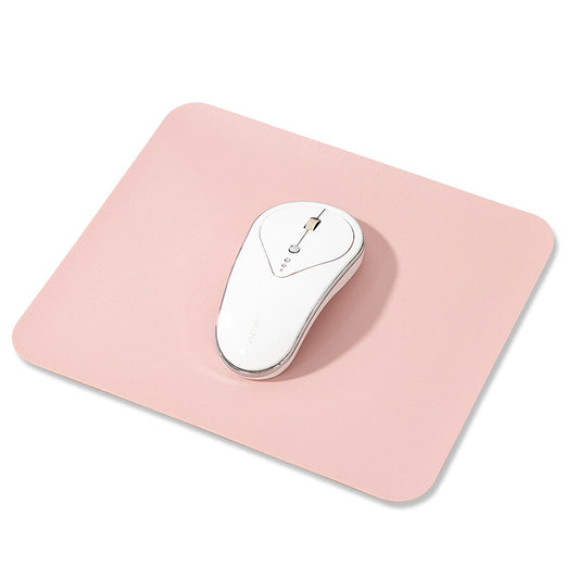 Calvreno Minimalist Solid Color Leather-Style Mouse Pad for Office and Home