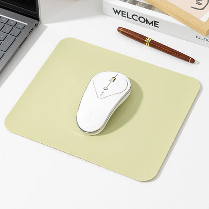 Calvreno Minimalist Solid Color Leather-Style Mouse Pad for Office and Home
